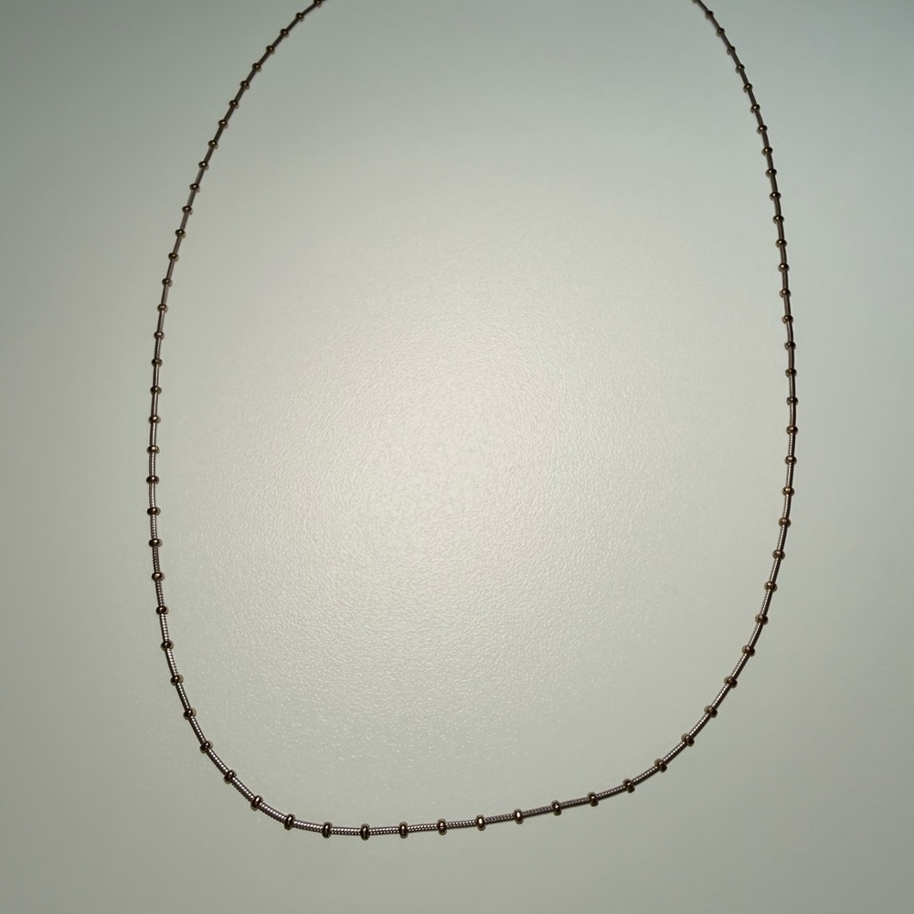 Frieda Rothman Vault Two Tone Station Necklace